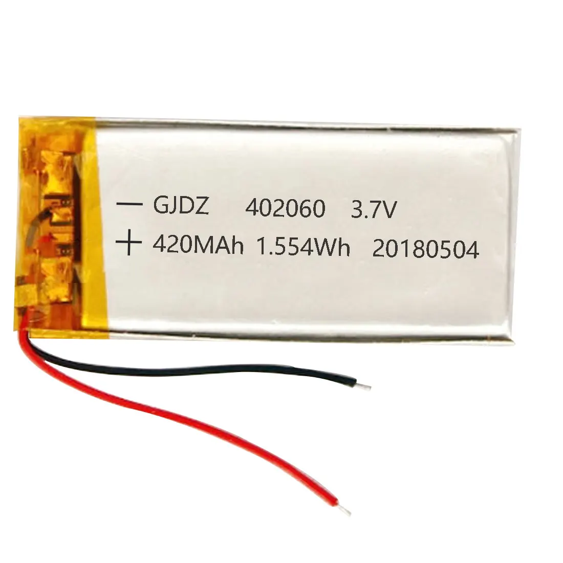 

Hot 3.7V 420mAh 402060 Lithium Polymer Li-Po li ion Rechargeable Battery Li po cells For Mp3 MP4 MP5 LED Luminous Night Light