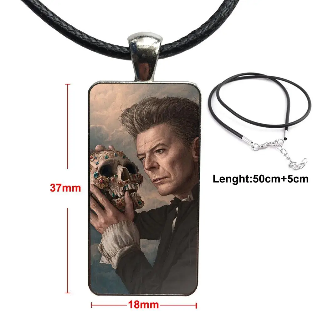 Для школьниц Maxi Good David Bowie бижутерия со стеклянными кабошонами стальной цвет с