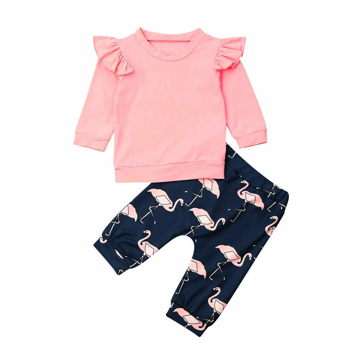 Комплект одежды для новорожденных девочек от 0 до 18 месяцев футболка с длинными