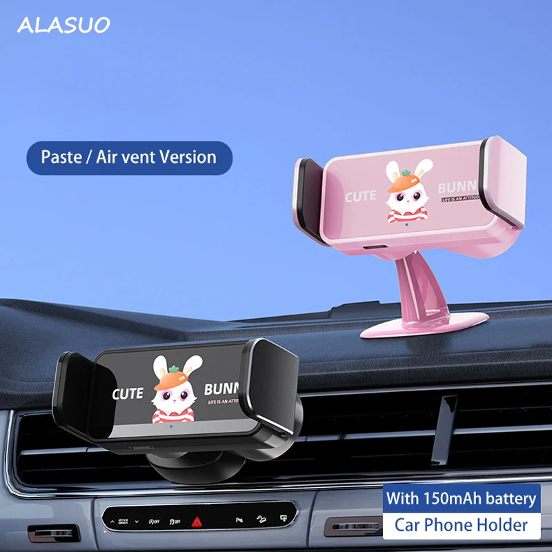 

Super Mini Portable Car Electric Mobile Phone Holder Smart Induction Air Outlet Car Bracket Stand for 4.7 -7.2 inch Cell Phones