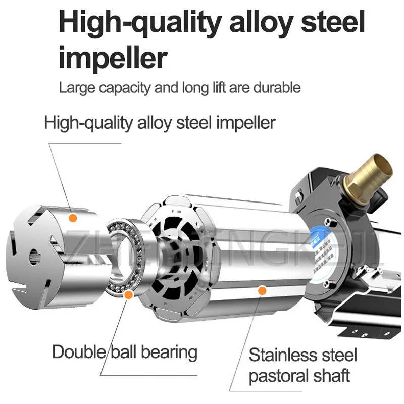 

Small Portable Large Flow Electric Oil Suction Pump 12/24 / 220V Stainless Steel Diesel / Kerosene Self-priming Suction Oil Pump