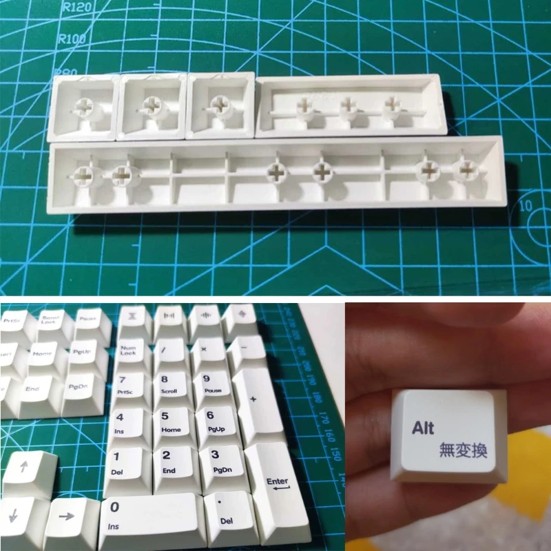 

PBT 135 Keys Cherry Profile DYE-Sub Japanese Keycap Minimalist White Theme Minimalist Style for Mechanical Keyboard Cap