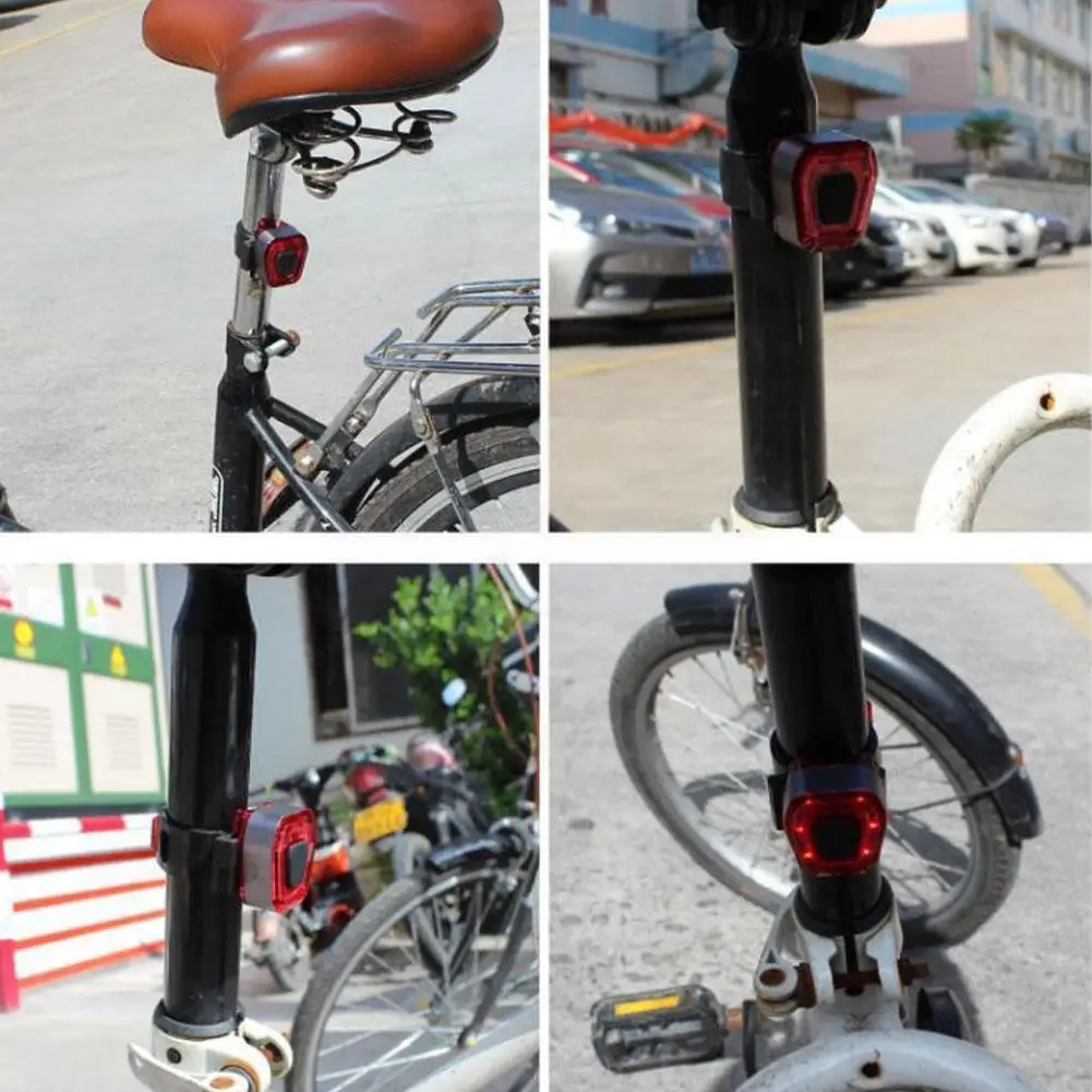 

Bicycle Tail Light Night Riding Outdoor Riding Equipment Brake Tail Light Waterproof Usb Charging Lighting Dustproof X1q0