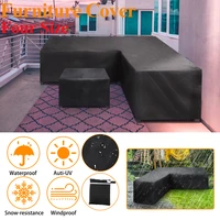 waterproof furniture rain cover outdoor l shape corner sofa cover rattan patio garden furniture all purpose protective cover d30