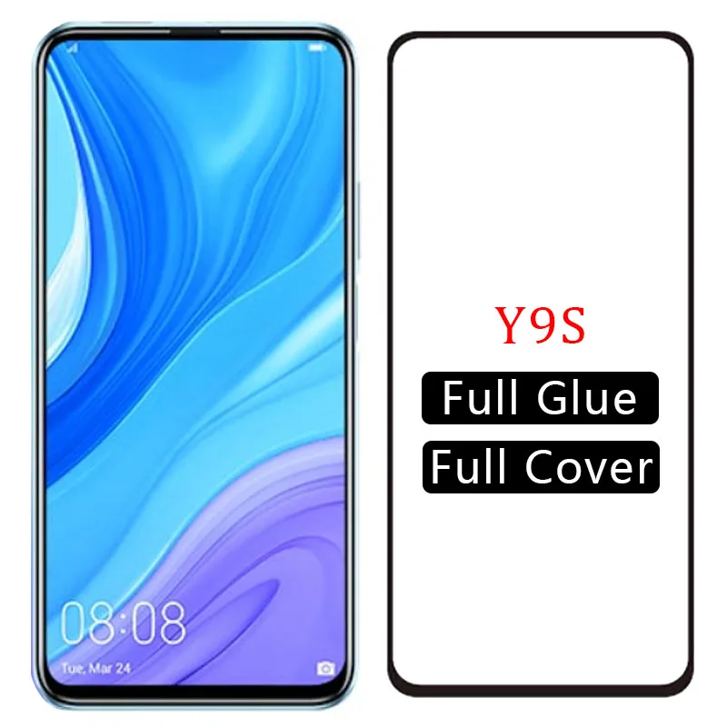 Защитное стекло для huawei y9s протектор экрана закаленное на y 9 s y9 пленка huawey huwei hawei