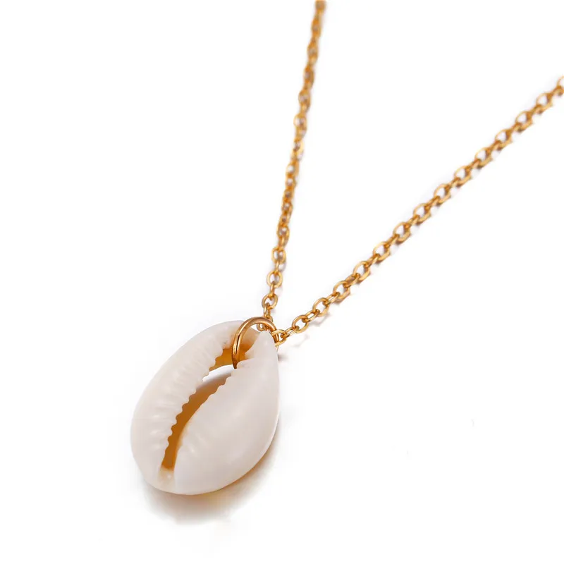 

New 2021 Bohemian Cowrie Conch Shell Pendant Necklace for Women Fashion Ocean Sea Beach Necklaces Boho Shell Jewelry