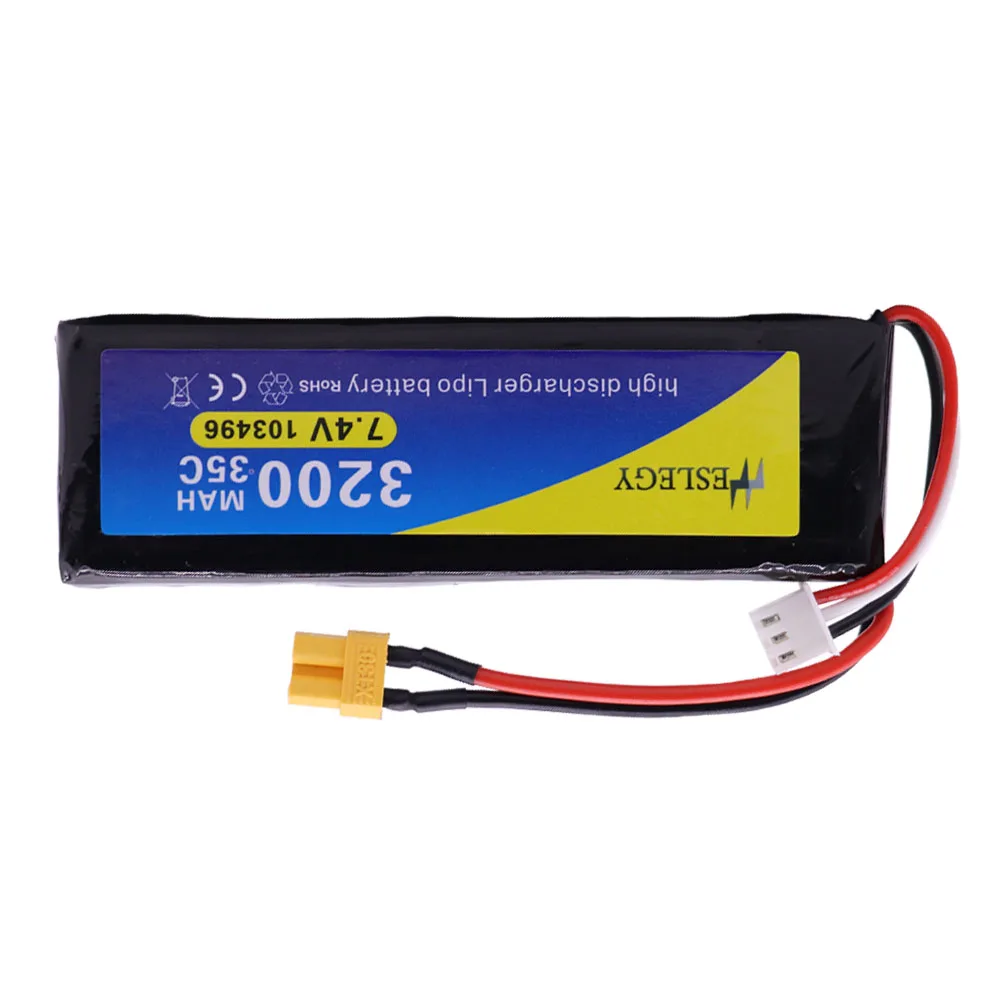 7 4 В 3200 мАч 35C 2S литий-полимерный аккумулятор XT30 штекер с USB зарядным устройством