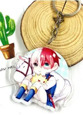 Мой герой academic фигурка игрушка акриловый брелок мидория изуку Bakugou катсуки Todoroki Shoto симпатичный брелок для мальчиков - Цвет: A5