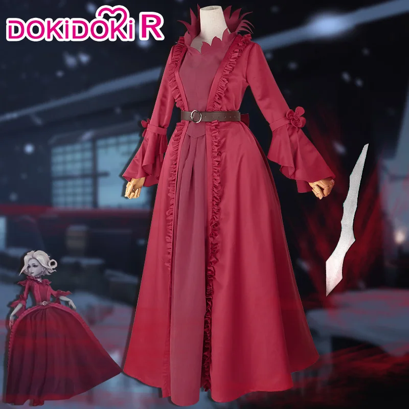 DokiDoki-R игра идентичность V Косплей миссис красный костюм Мэри кровавая Королева