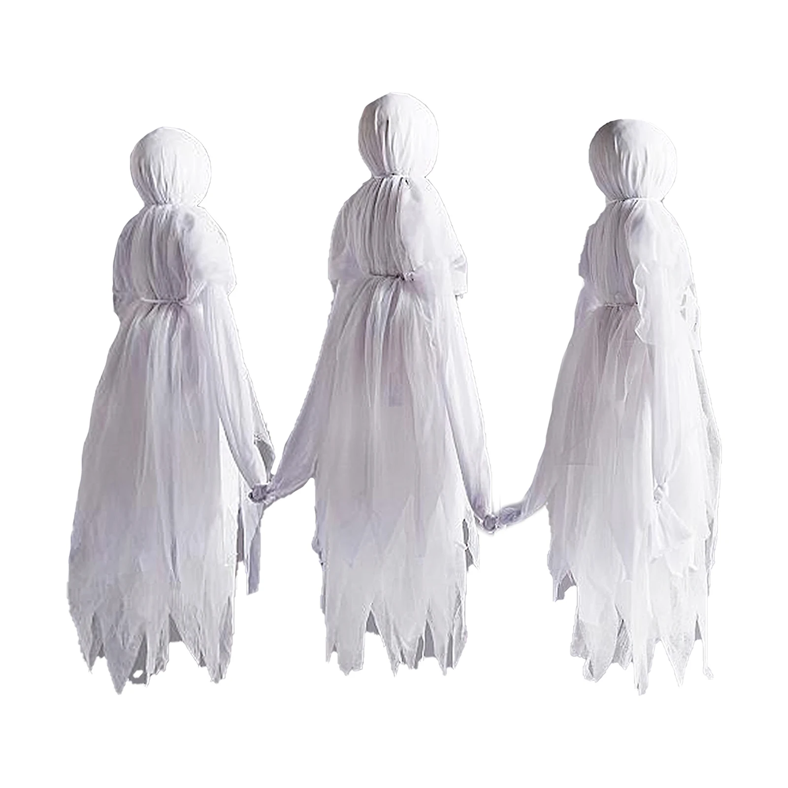 

3pcs Halloween Ghosts Scary Hanging Ghost Decoration Intimidating Decor Ornament Party Decoration For Indoor Outdoor