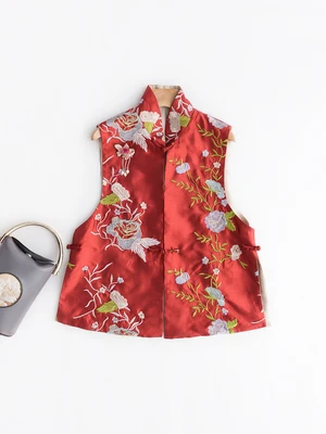 2021 вышивка qipao Китайский традиционный костюм Тан китайский стиль Топы Ципао