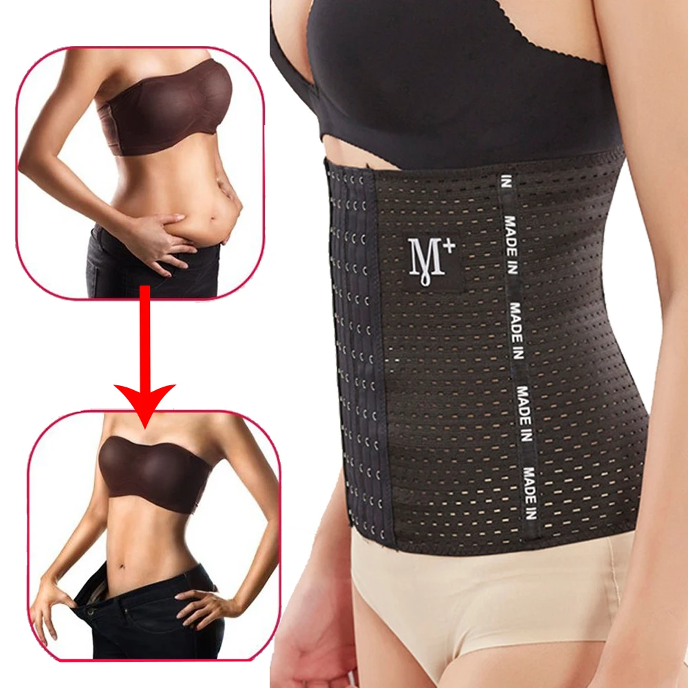 

SURE YOU LIKE Women Waist Trainer Latex Cincher Girdles Shapewear Slimming Belt Body Shaper Fitness Body Shaper Corset Belt