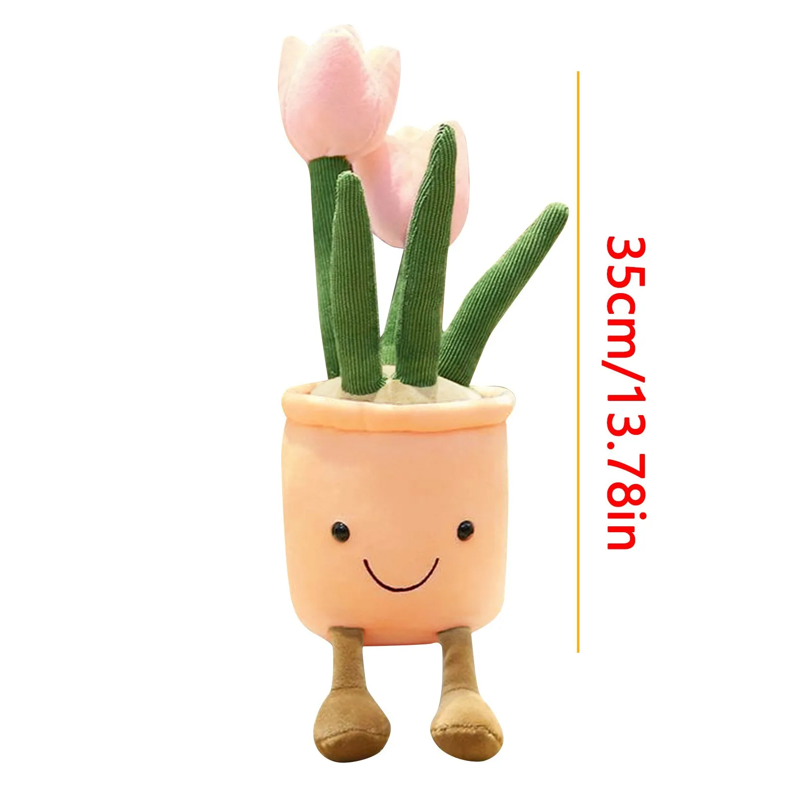 

1pc Simulation Flower Plush Toy Doll Simulation Plant Doll Indoor DecorationCreative Potted Flowers Pillow for Girls Kids Gift