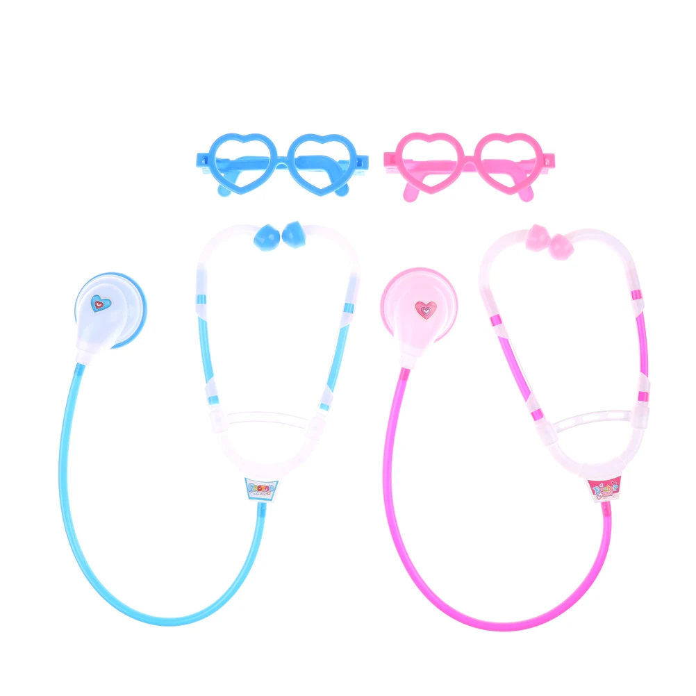 

1 Set Children's DIY Science Popularization Stethoscope With Glass Toy Play House Simulation Stethoscopes Be A Doctor Toys