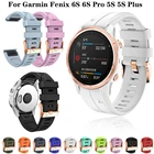 Ремешок на запястье для Garmin Fenix 6S 6S Pro 5S Plus, сменный Браслет с пряжкой из розового золота 20 мм, быстросъемный силиконовый браслет