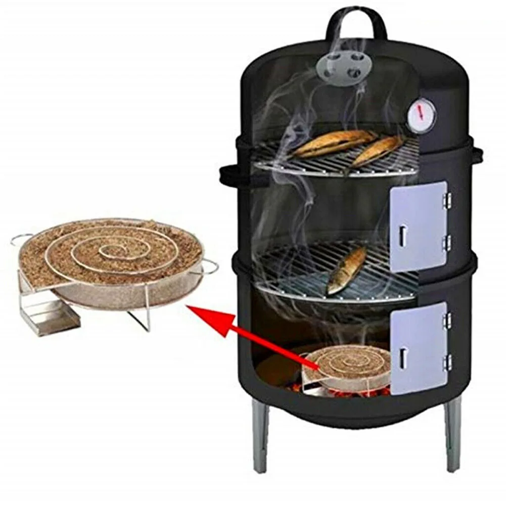 Новый генератор дыма для барбекю гриля деревянная пыль горячее холодное курение
