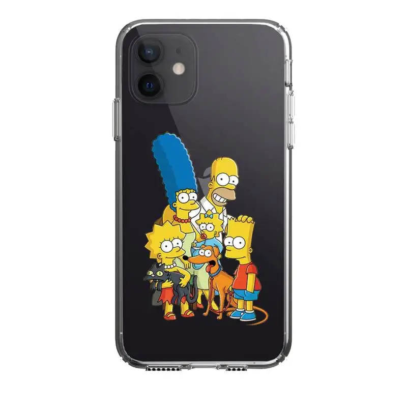 

Homer J. Simpson Phone Case For Iphone 5 6 7 8 11 12 Plus XR X XS SE2020 11/12PRO Max Transparent Cases
