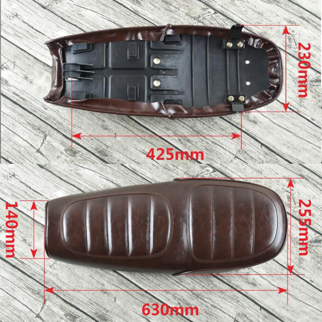 

Плоское Сиденье для Кафе Racer винтажное сиденье-винтажный стиль, с монтажным кронштейном и винтовыми аксессуарами