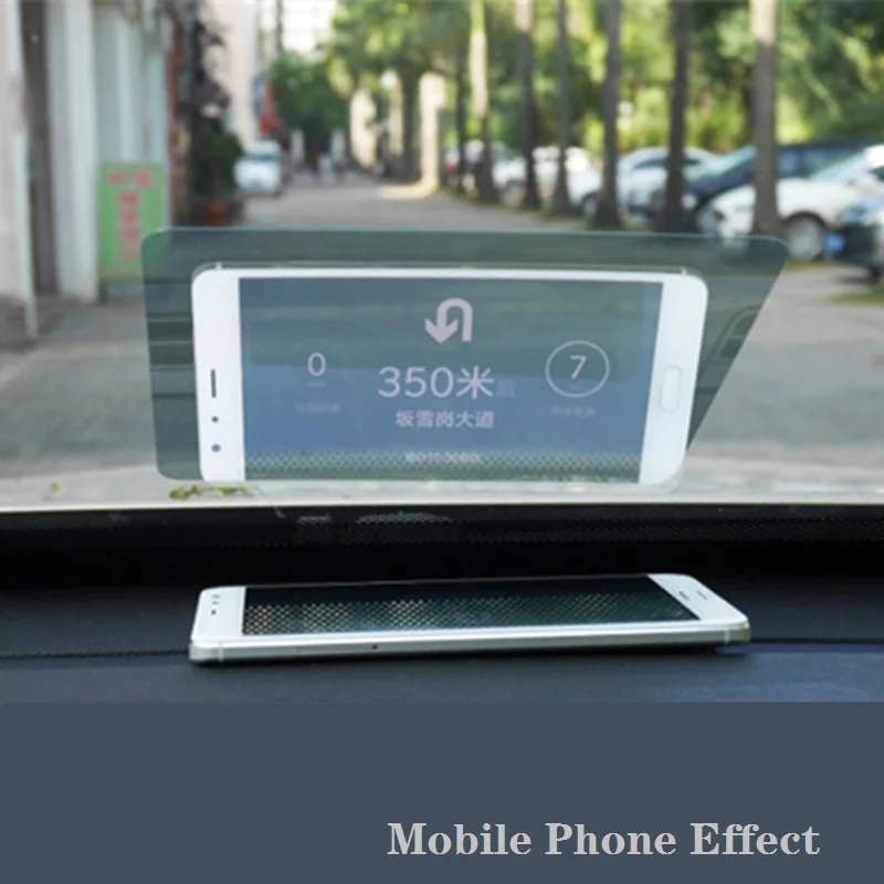 Автомобильный HUD светоотражающая пленка система дисплея OBD расход топлива