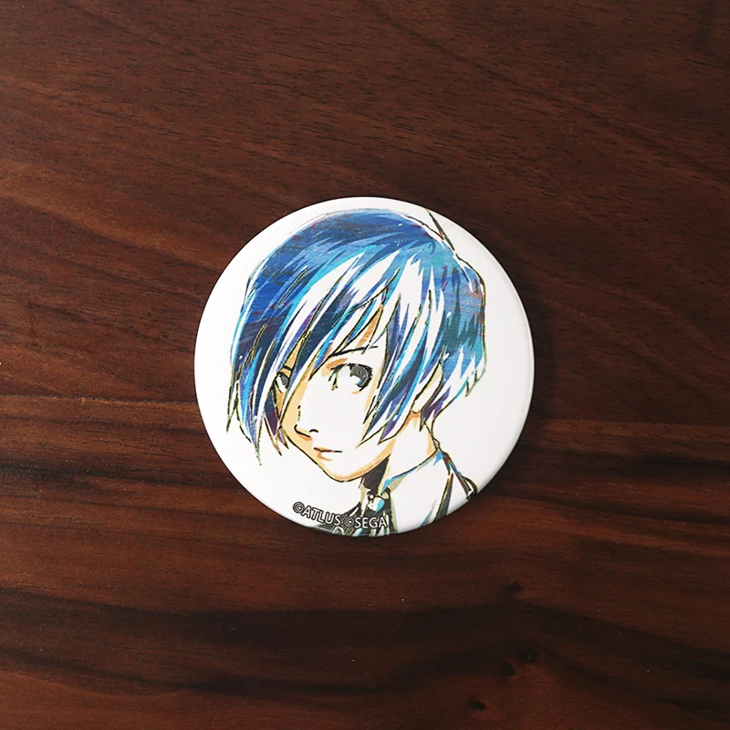 Металлическая брошь-значок Persona 3 игровой значок P3 Shin Megami Tensei Yuuki Makoto Takeba Yukari Aegis