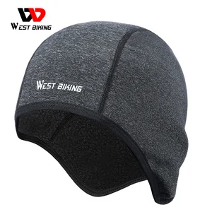 WEST BIKING колпачок для велосипедного шлема Зимняя Теплая Флисовая Шапка Повязка для езды спортивная бандана для бега велосипедная шапка