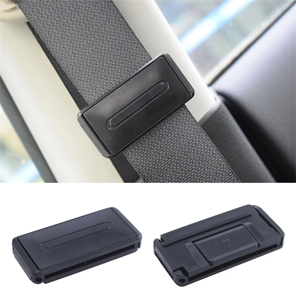 

2uds car seat adjustable safety belt helmet clip general portable safety belt clip auto parts