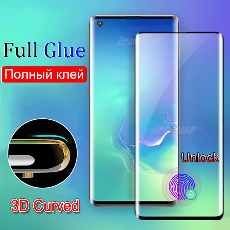 Закаленное стекло с полным клеем для Vivo X50 Pro Plus 5G 256GB ГБ Xiaomi Mi Note 10 9 Lite Glass