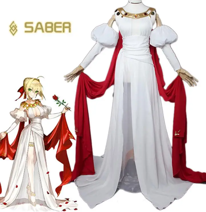 Аниме Fate Grand Order Saber Cosplay Nero Costume Fgo Extra |