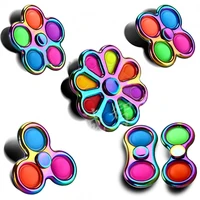 colorful fidget simple dimple bubble up fidget spinner children adult stress relief and anti anxiety toy