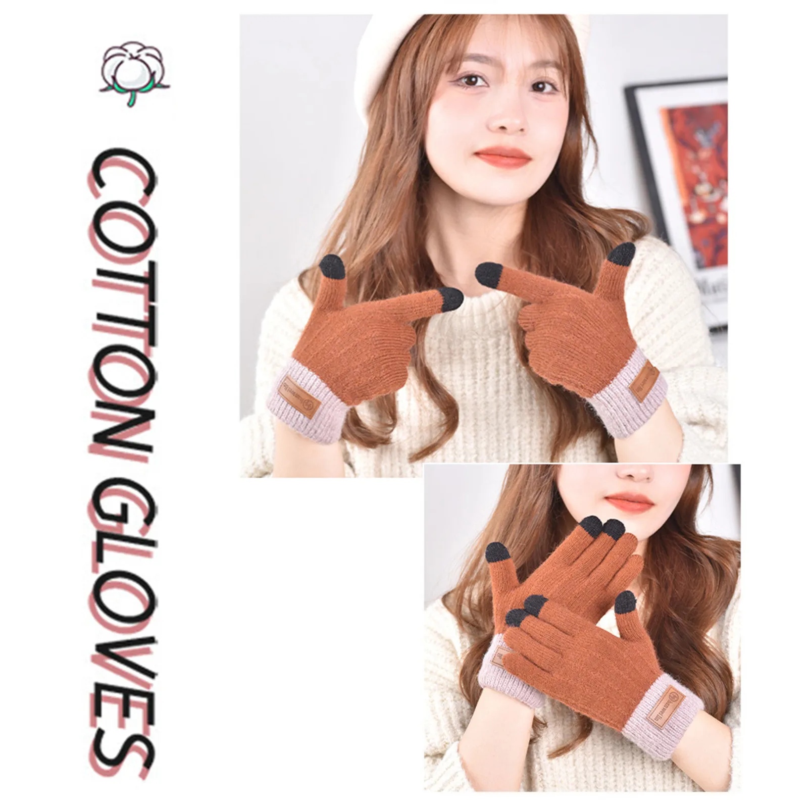 Зимние перчатки для сенсорного экрана женщин и мужчин | Аксессуары одежды