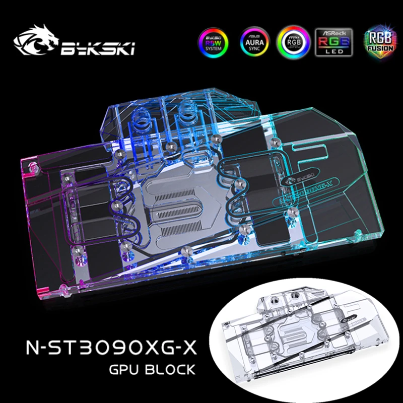Bykski блок GPU воды для ZOTAC RTX3090 GAMING OC Графическая карта VGA кулер МБ синхронизации 12V/5V N