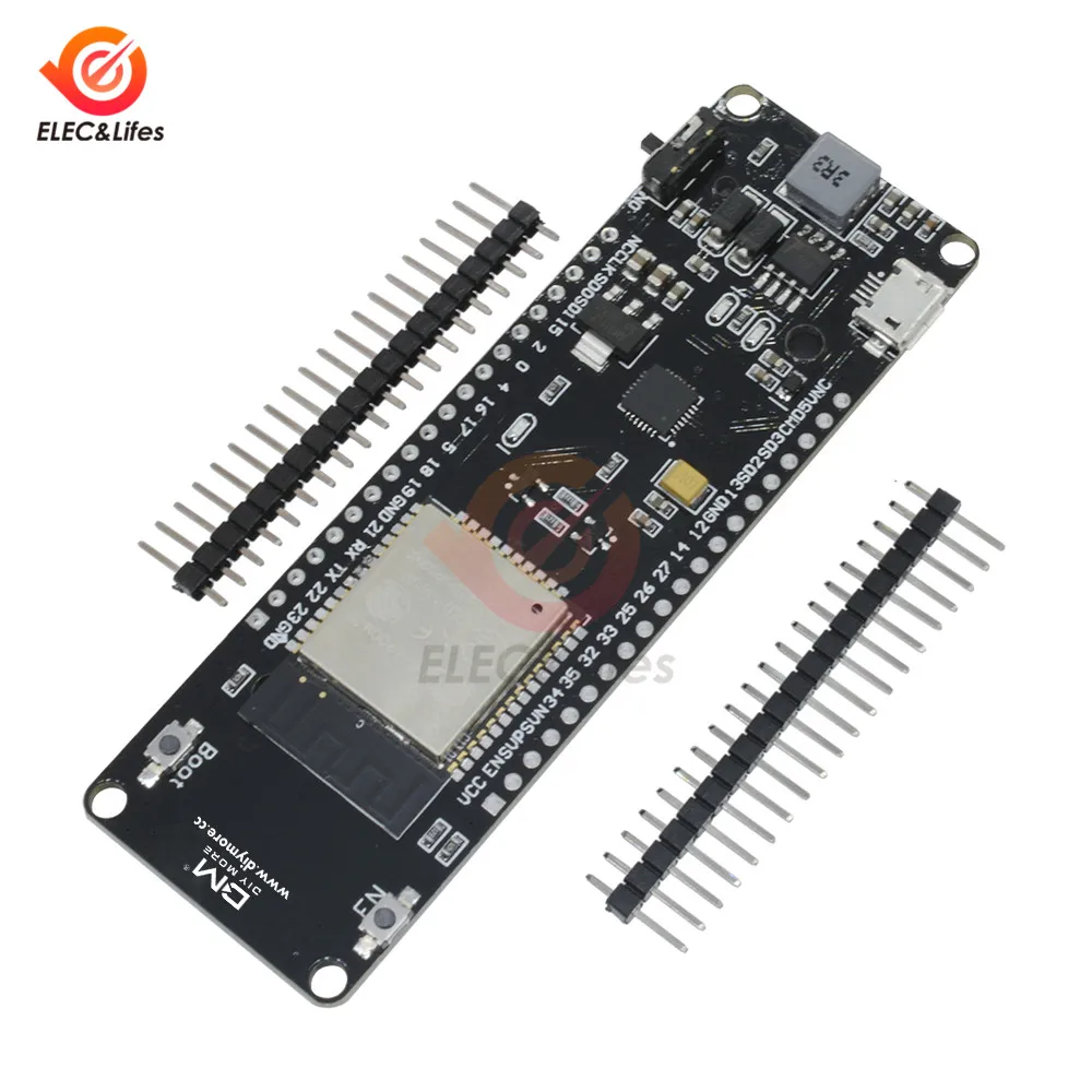 

ESP32 Dual-Mode WiFi Wireless Bluetooth Development Board CP2104 Module With 18650 Lithium Battery Shield CP2102 For WeMos