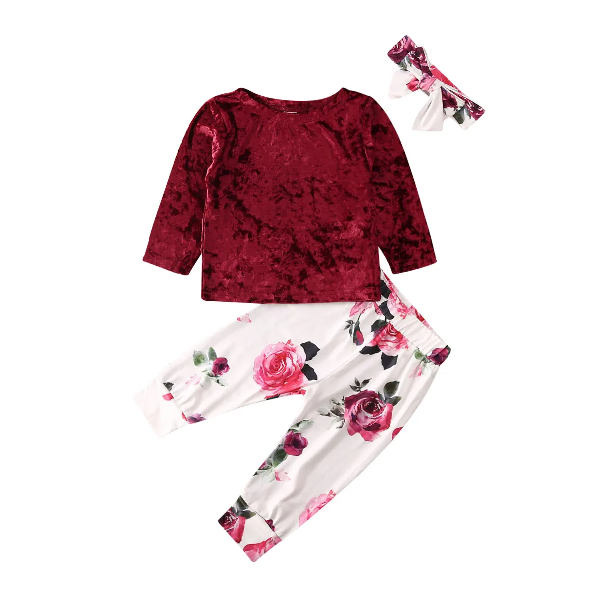 Одежда для маленьких девочек коллекция 2019 года топы с цветочным принтом