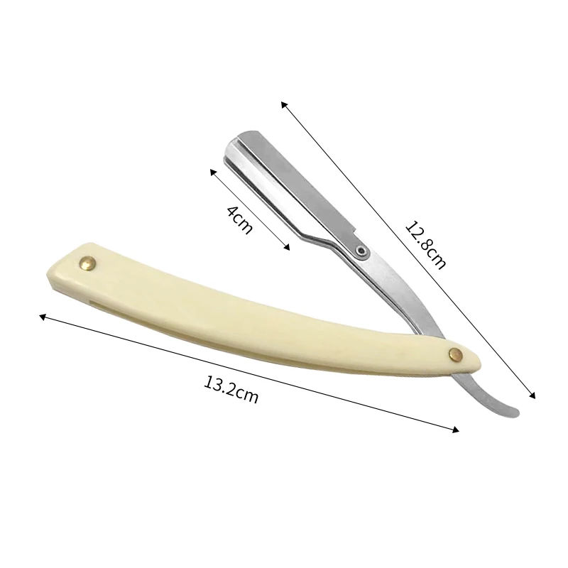 

1Set Men Shaving Barber Tools Hair Razor Antique Folding Shaving Knife Stainless Steel Straight razor Holder With 10pcs Blades