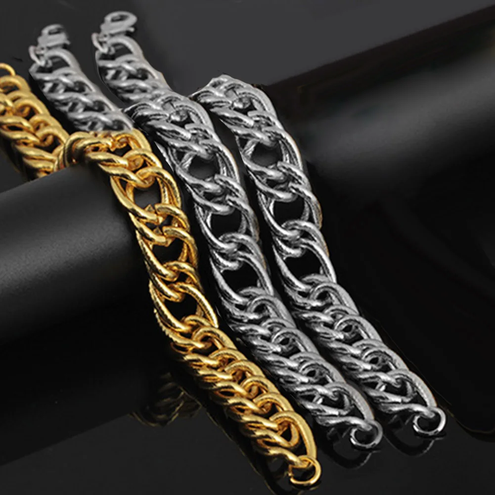 Мужской толстый браслет цепочка Fishbone вечерние браслеты в стиле хип хоп ювелирные