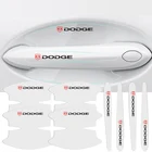 8 шт. наклейки на дверные ручки автомобиля прозрачная защитная пленка для Dodge Ram Journey зарядное устройство Challenger Калибр нитро Дуранго Мститель