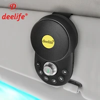 deelife handsfree bluetooth car kit speakerphone for auto sun visor speaker phone hands free