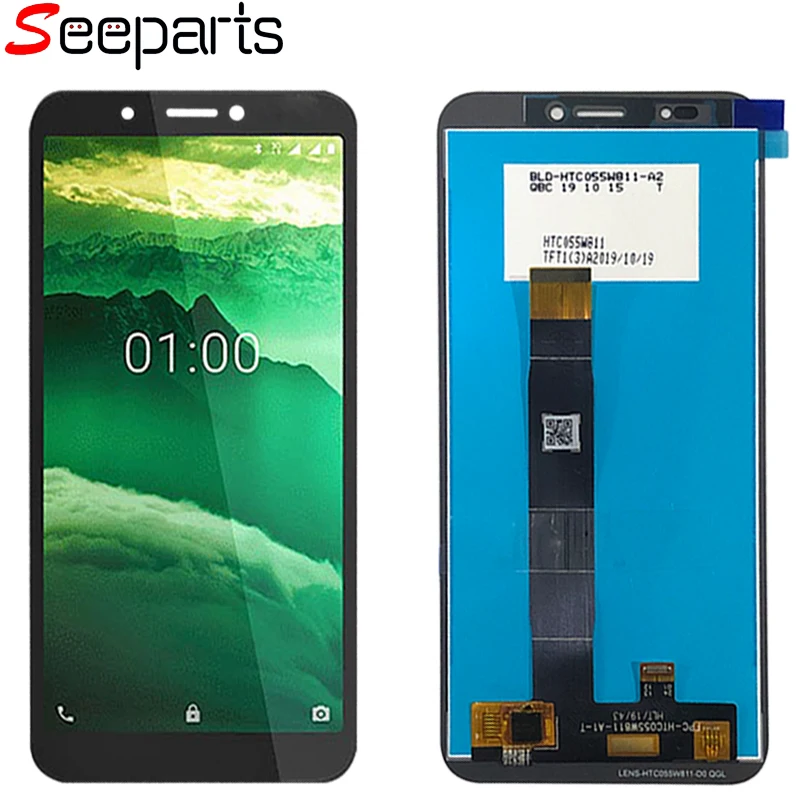 Оригинальный дисплей для Nokia C1 LCD TA 1165 сенсорный экран c1 Замена 100 1000 Lcd|Экраны