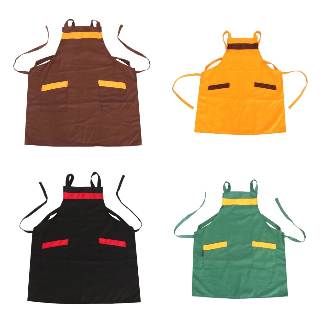 

Heavy Duty Polyester Antifouling Unisex Apron for Home Restaurant Cafe Shop