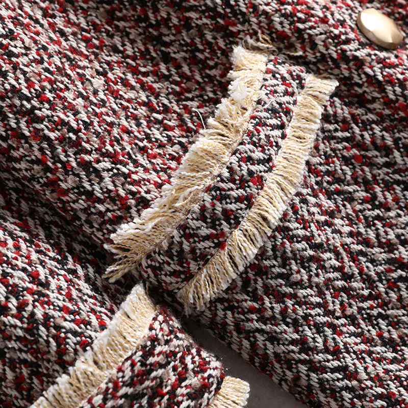 Женское шерстяное пальто свободного кроя двубортное из смешанной шерсти размера