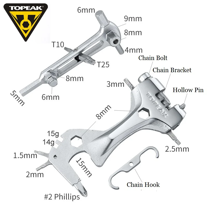 Topeak 21 функциональный набор велосипедных инструментов многофункциональный
