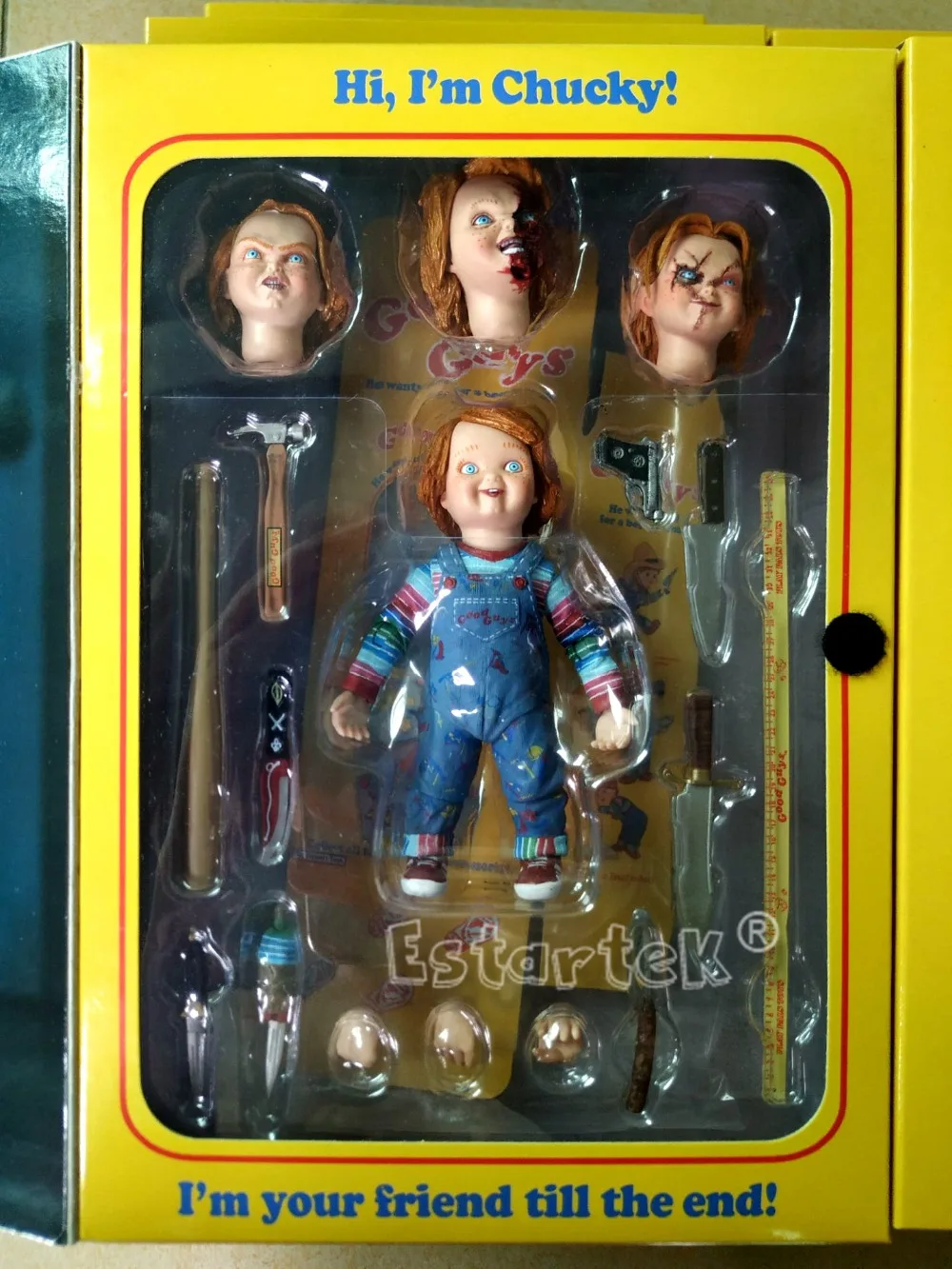 Экшен-фигурка NECA 7 дюймов SDCC серии ужасов Чаки Cult Deluxe Edition для фанатов праздничный