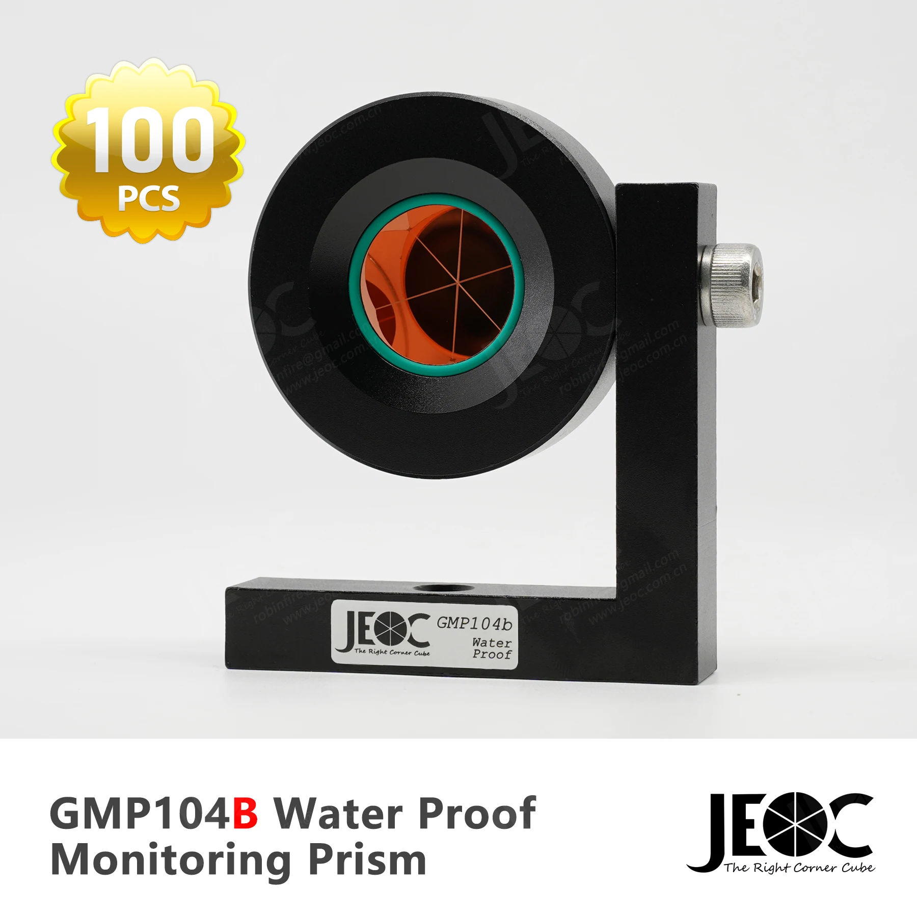 

100* JEOC 90 Degree Water Proof Monitoring Prism GMP104B, GMP104 1 inch L Bar Reflector, for Leica totalstation