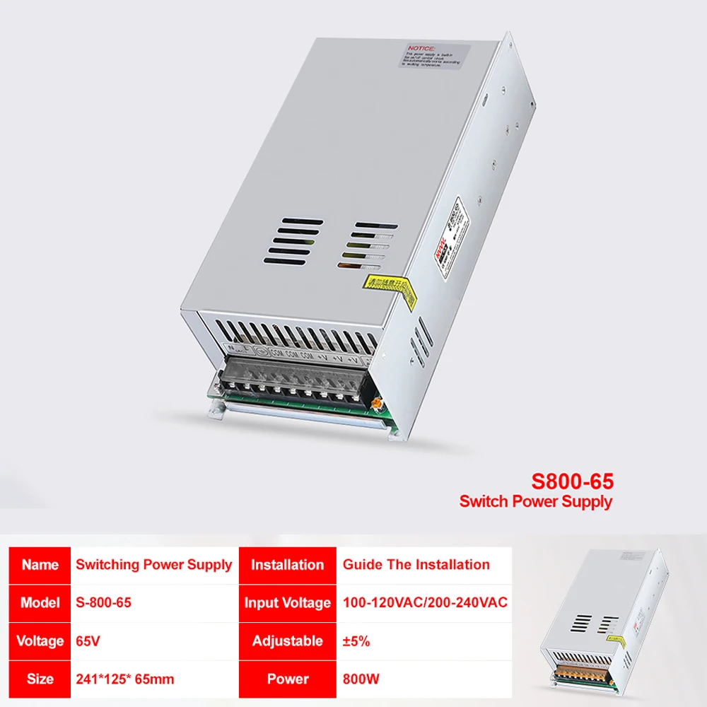 Новый S800 65 65V 800W постоянного тока Напряжение Шаг вниз USB источника питания
