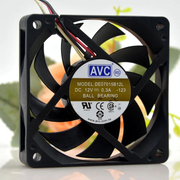 Кулер для охлаждения ЦП AVC De07015b12l 12 В 7015 А дюйма 4 провода 7 см | Компьютеры и офис