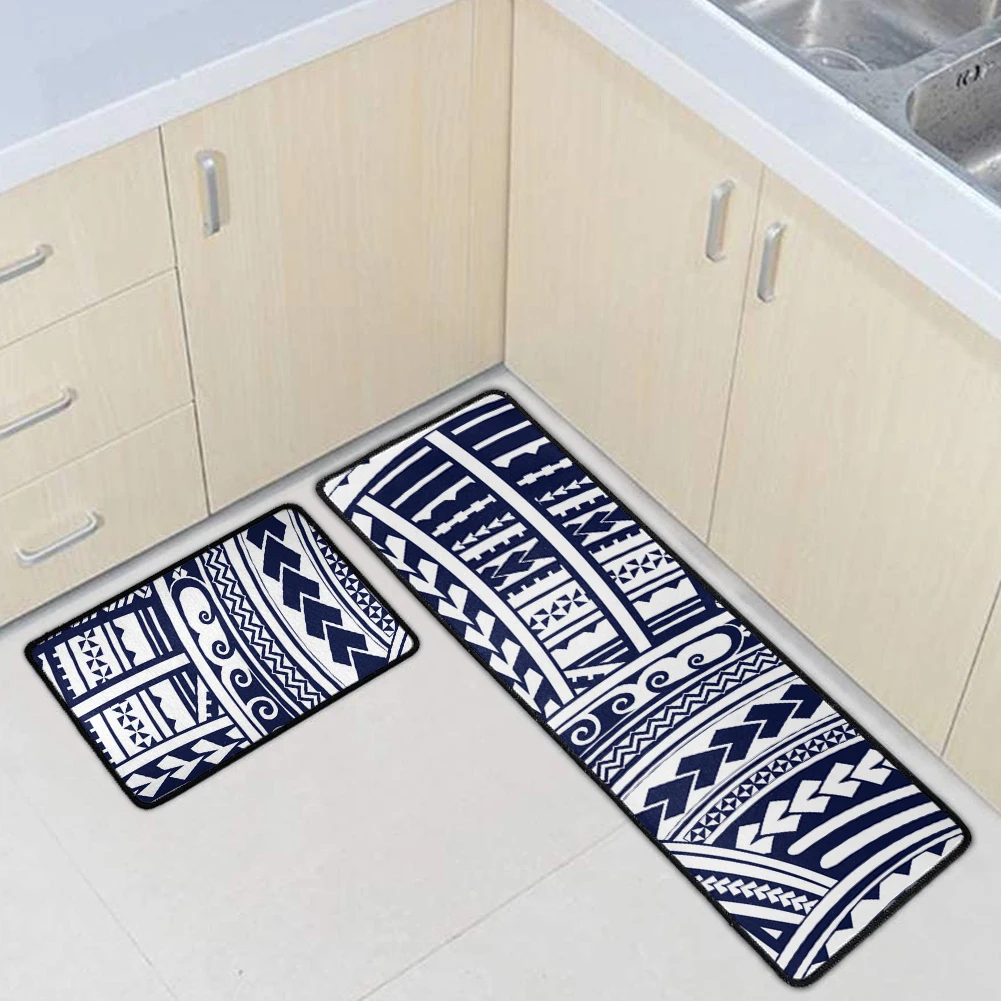Набор кухонных ковриков с винтажным Полинезийским принтом длинный нескользящий