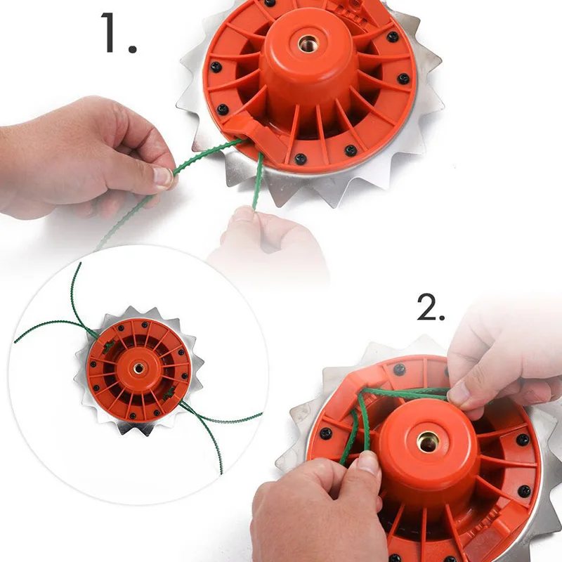 

Universal Steel Trimmer Head Gardening Tools Weed Brush Cutter Garden Grass Parts Trimmer for Lawn Mower