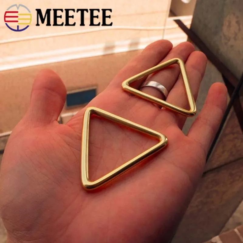 Meetee 1/2 шт чистое латунное кольцо 40 мм металлическая пряжка для ремня одежды