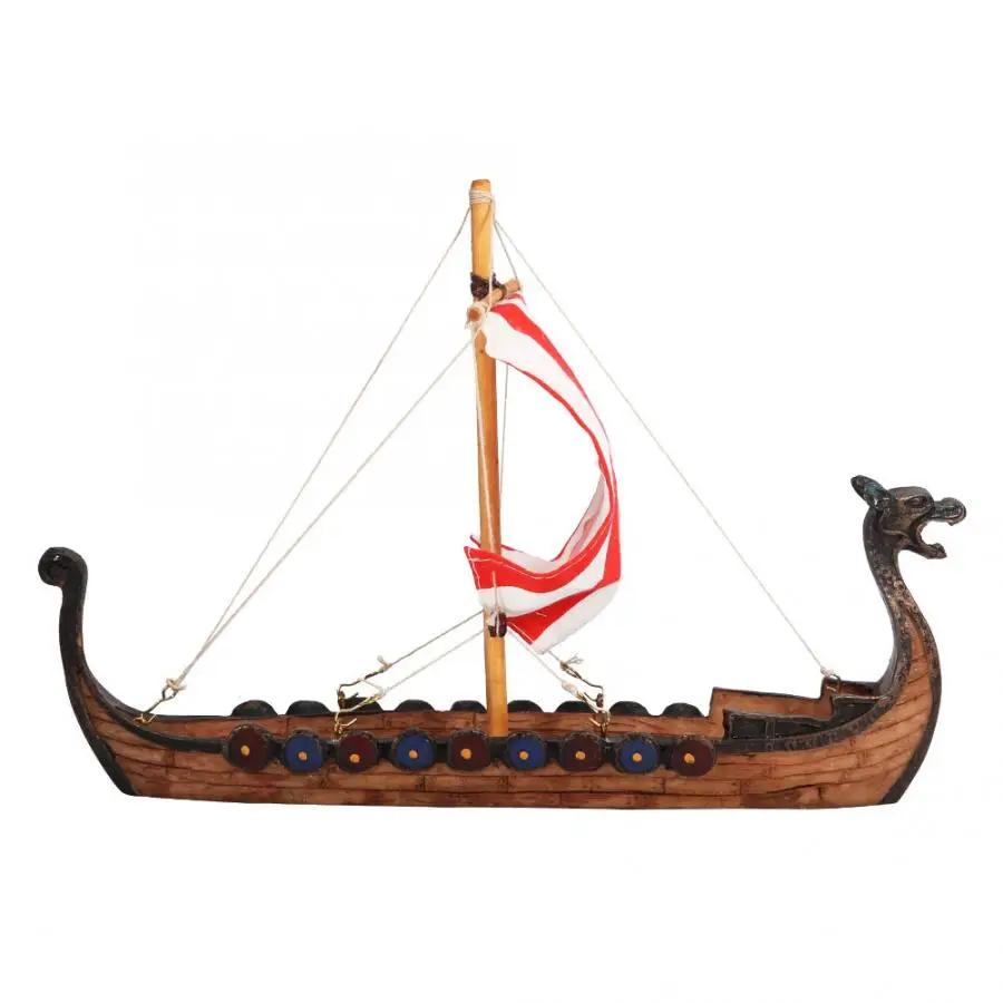 Традиционный китайский пиратский парусник с изображением головы дракона украшение в виде лодки из смолы