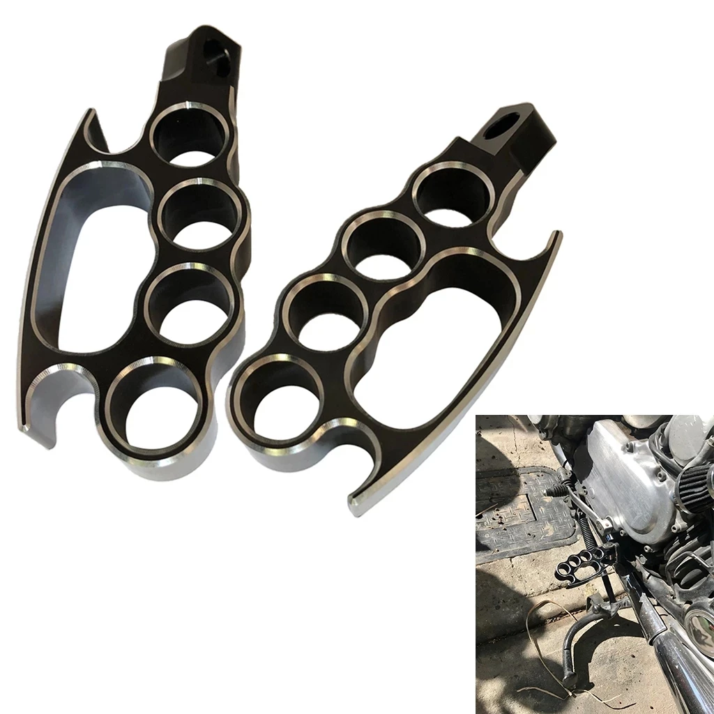 

1 Pair Motorcycle Footrest Custom Front Footrest Motorcycle Pedal for Sportster XL 883 Dyna Softail V-Rod FXDL FXD